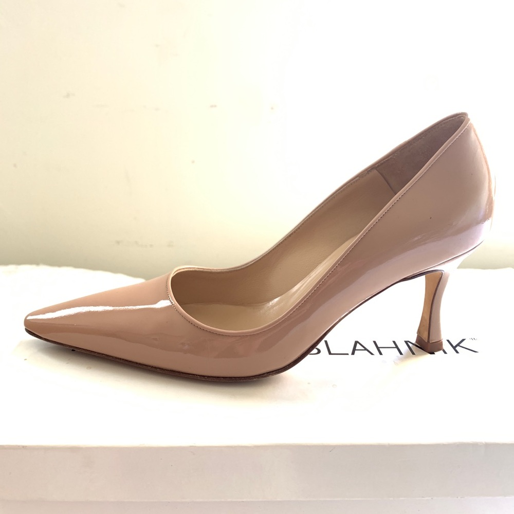 Manolo Blahnik Patent Leather Pumps - Size 35